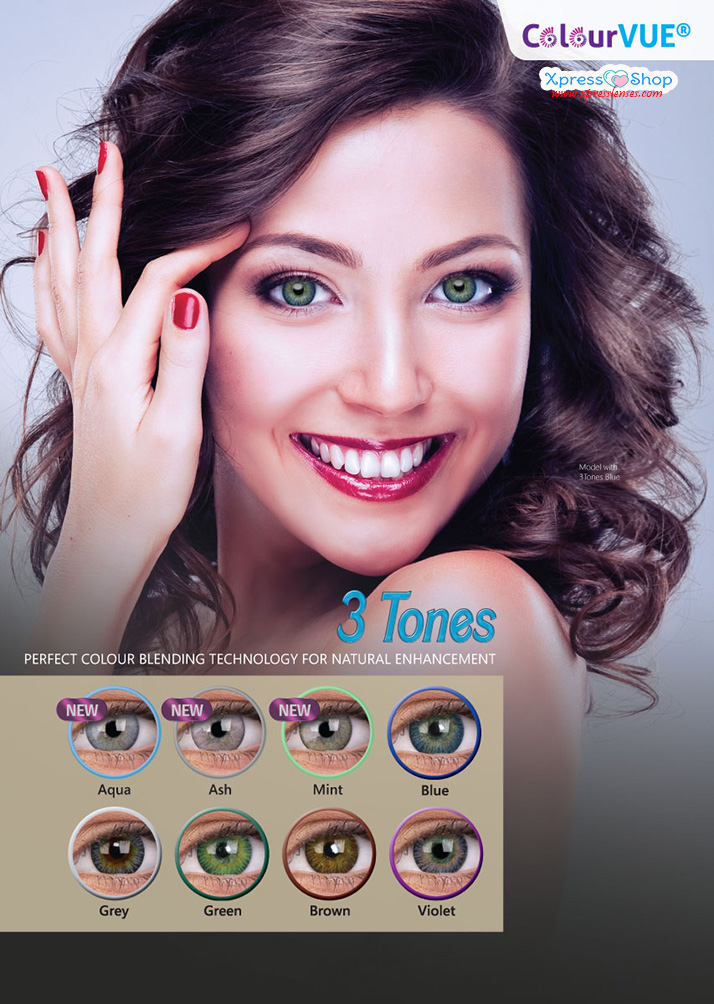 COLOURVUE® 3 TONES BLUE COLOR LENSES