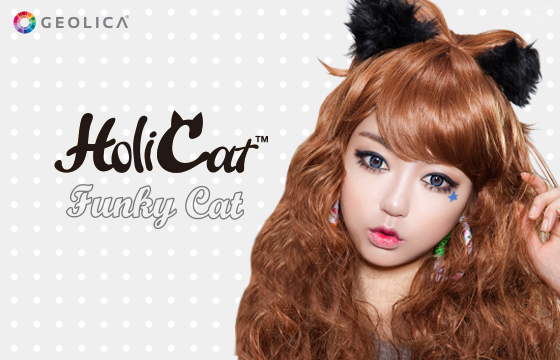 GEOLICA® HOLICAT FUNKY BLUE CONTACT LENSES 