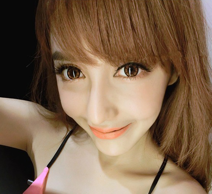 GEOLICA® HOLICAT CUTIE CAT BROWN CONTACT LENSES